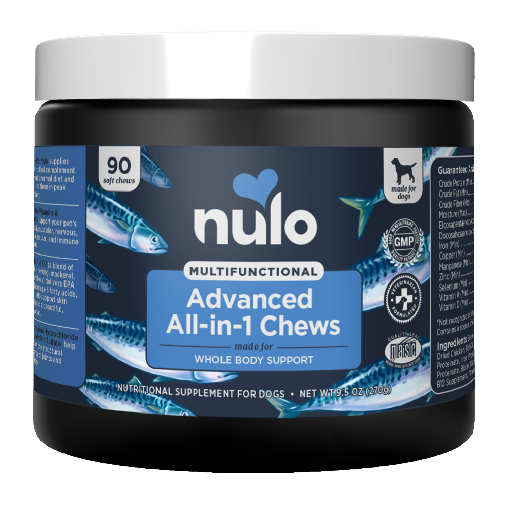 Nulo Multifunctional Advanced All-in-1 Soft Chew Treat for Dogs - 270g (90 Ct) Jar