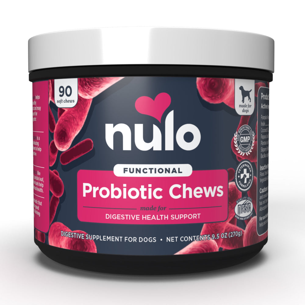 Nulo Probiotic Soft Chew for Dogs - 270g (90 ct. Jar) Treat