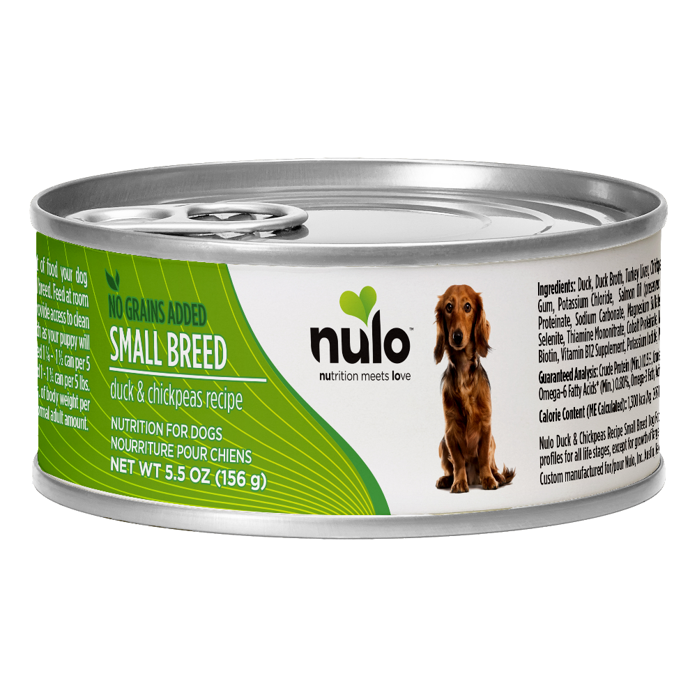 Nulo Small Breed Dog Grain-Free Duck & Chickpeas 156g Can Wet Food