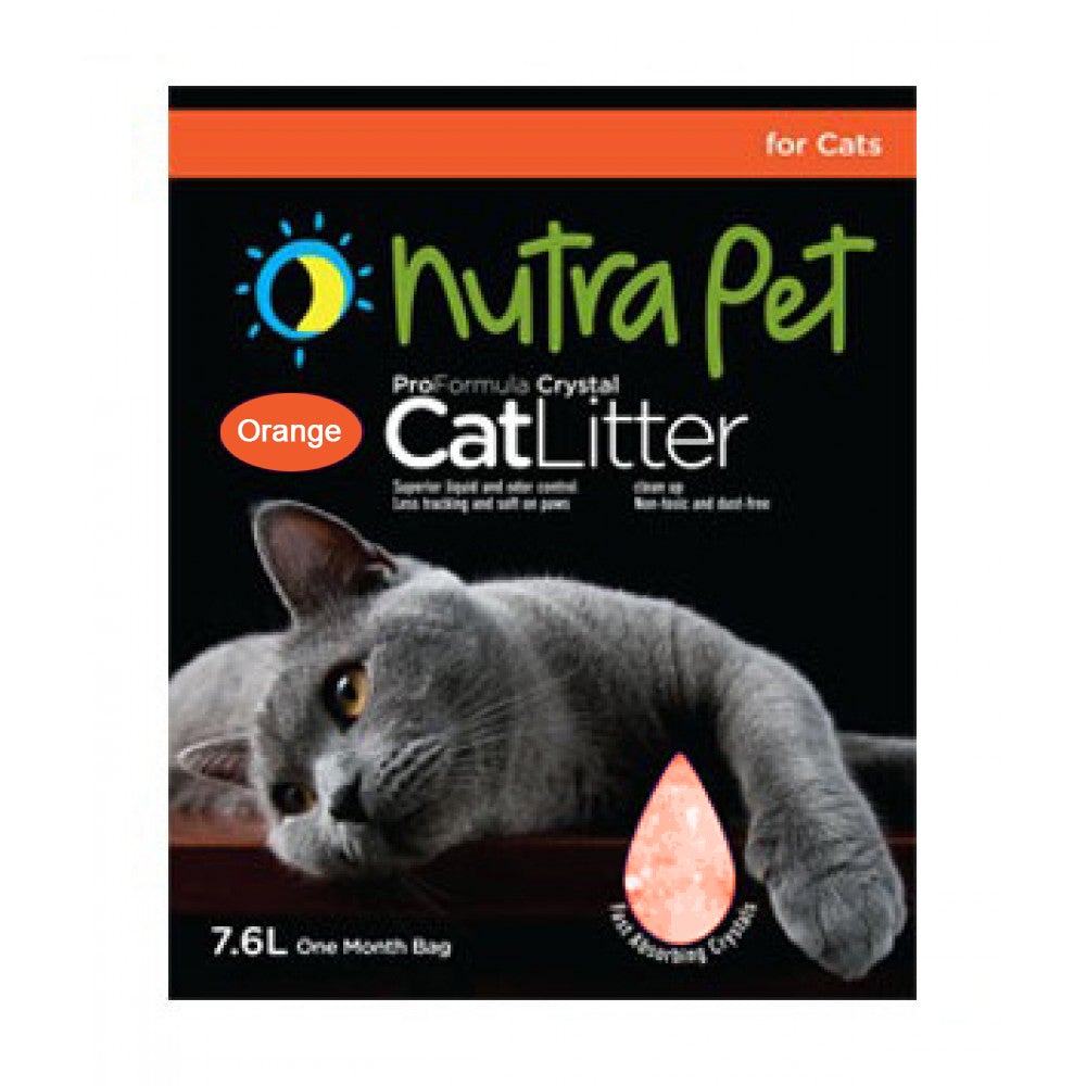 Nutrapet Cat Litter Silica Gel 16L-Orange Scent