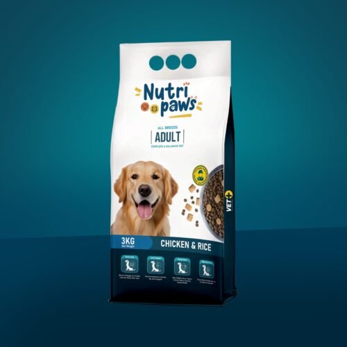 Nutri Paws Adult Dog Food Chicken and Rice 3kg