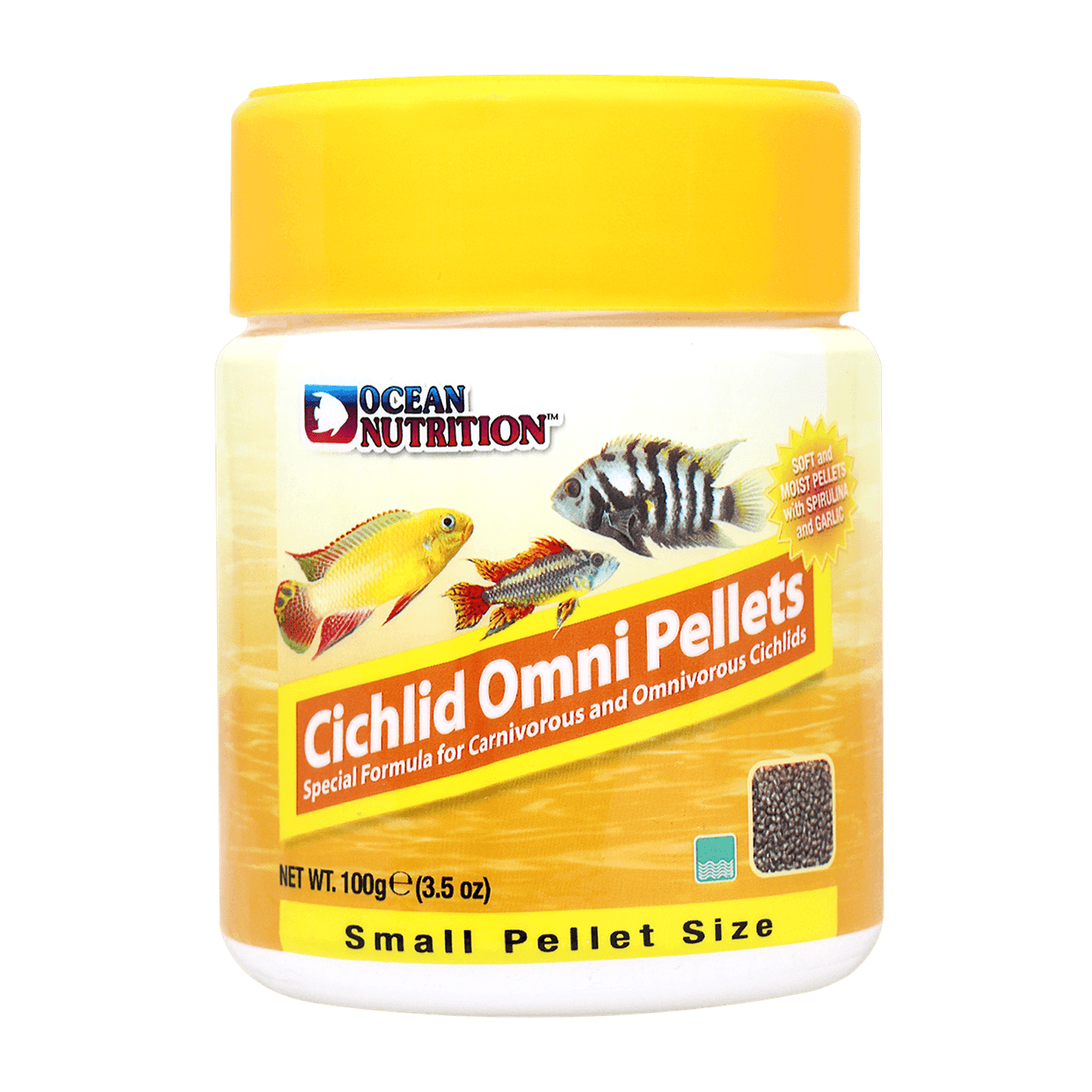 Ocean Nutrition Cichlid Omni Pellets Small Fresh Water Fish food -100g