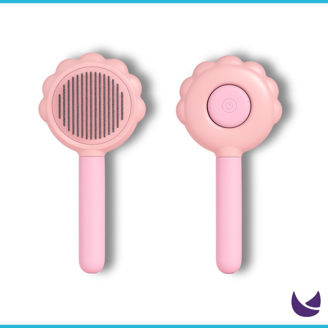 One-Button Flower Pet Brush