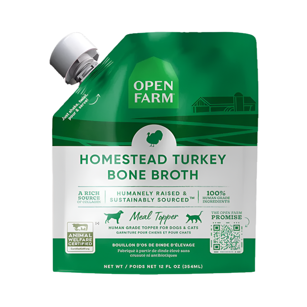Open Farm Bone Broth Meal Topper for Dogs & Cats - 12oz