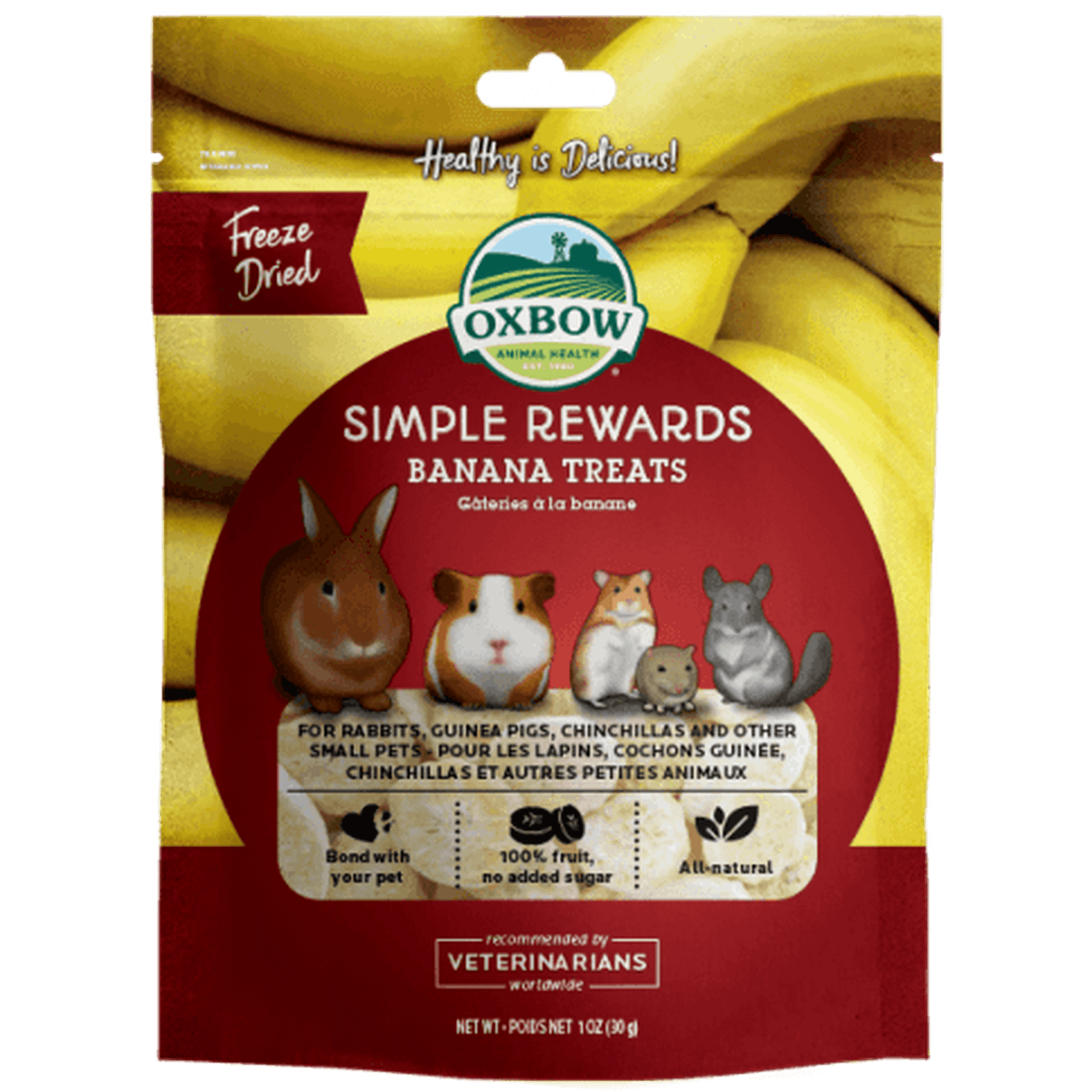 Oxbow Banana Treat Simple Rewards - 30g