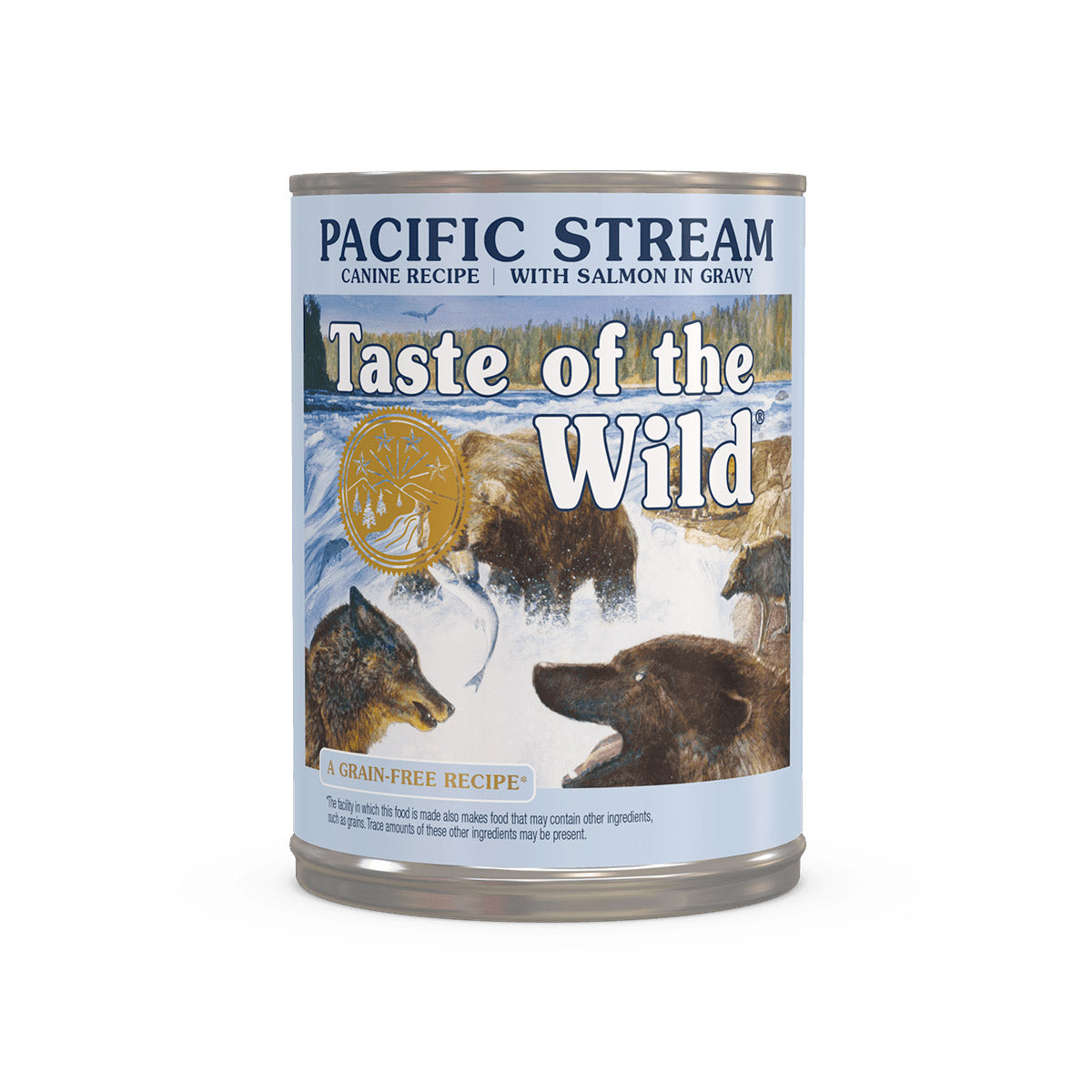 Taste of the Wild Pacific Stream Canine Salmon in Gravy Wet Dog Food 390G- Pack of 12