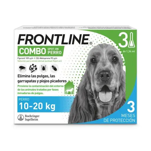 FRONTLINE FLEA & TICK SPOT ON COMBO FOR DOGS 10 - 20 KG