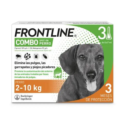 FRONTLINE FLEA & TICK SPOT ON COMBO FOR DOGS,2 - 10 KG