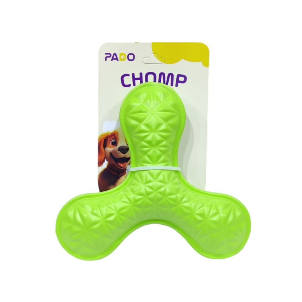 Pado Chomp Chum Boomerang Dog Toy - Green