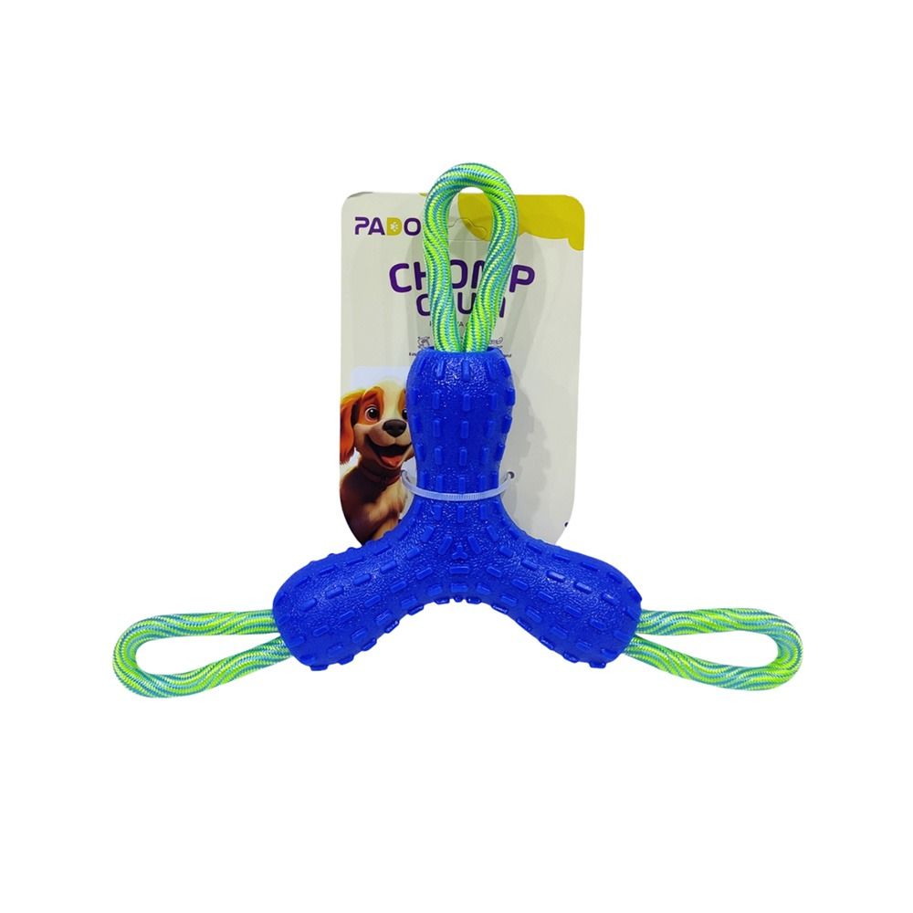 Pado Chomp Chum Crazy Dog Toy - Blue - 15x15x15cm