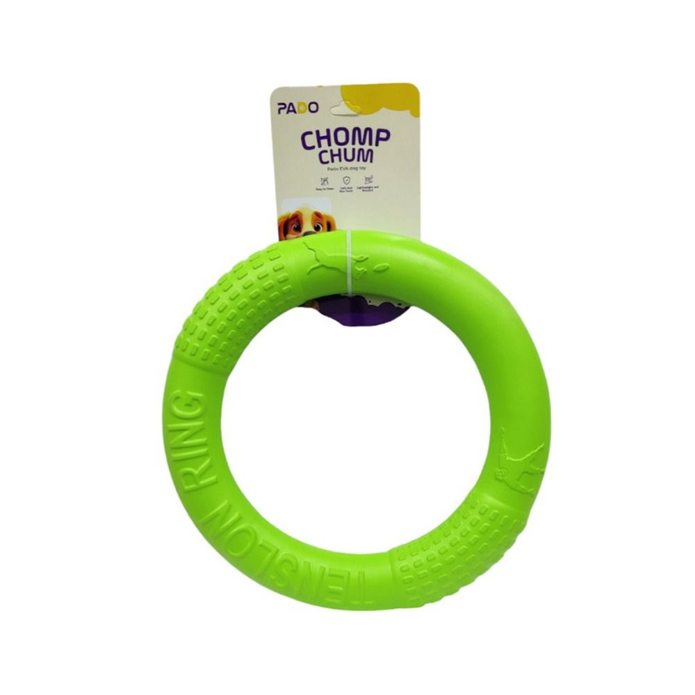 Pado Chomp Chum Ring EVA Dog Toy - Green - 26.5 cm