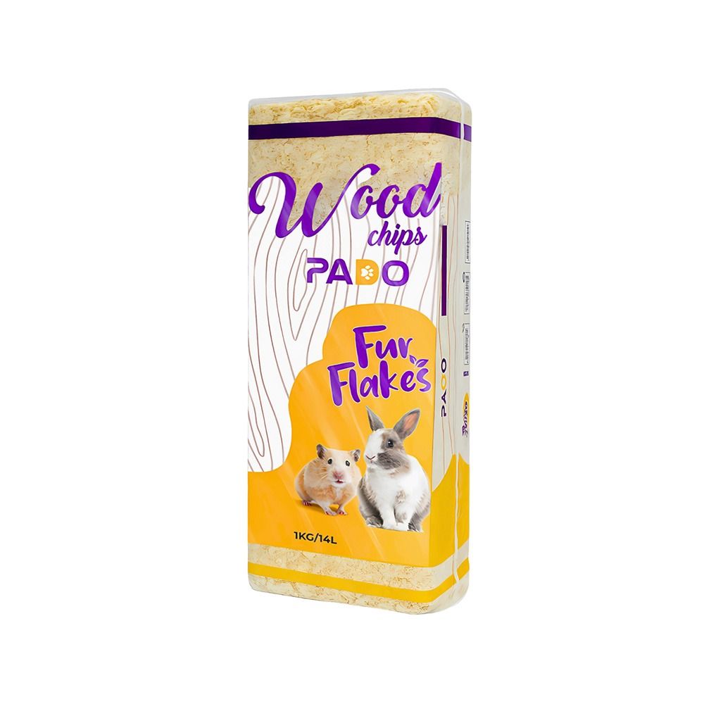 Pado Lemon Wood Chips Small Animal Bedding - 1 Kg