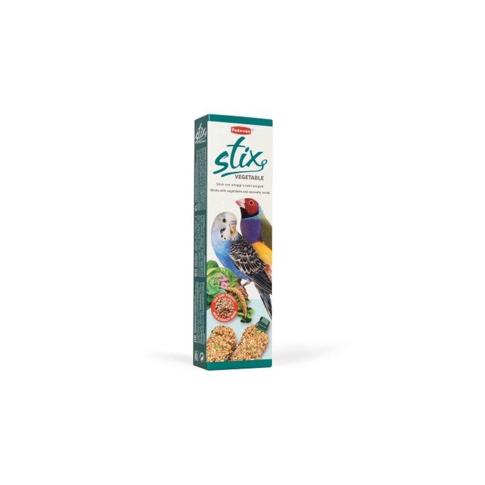 Padovan Stix Vegetable Cocorite/Esotici -100gm(Budgie/Finch)