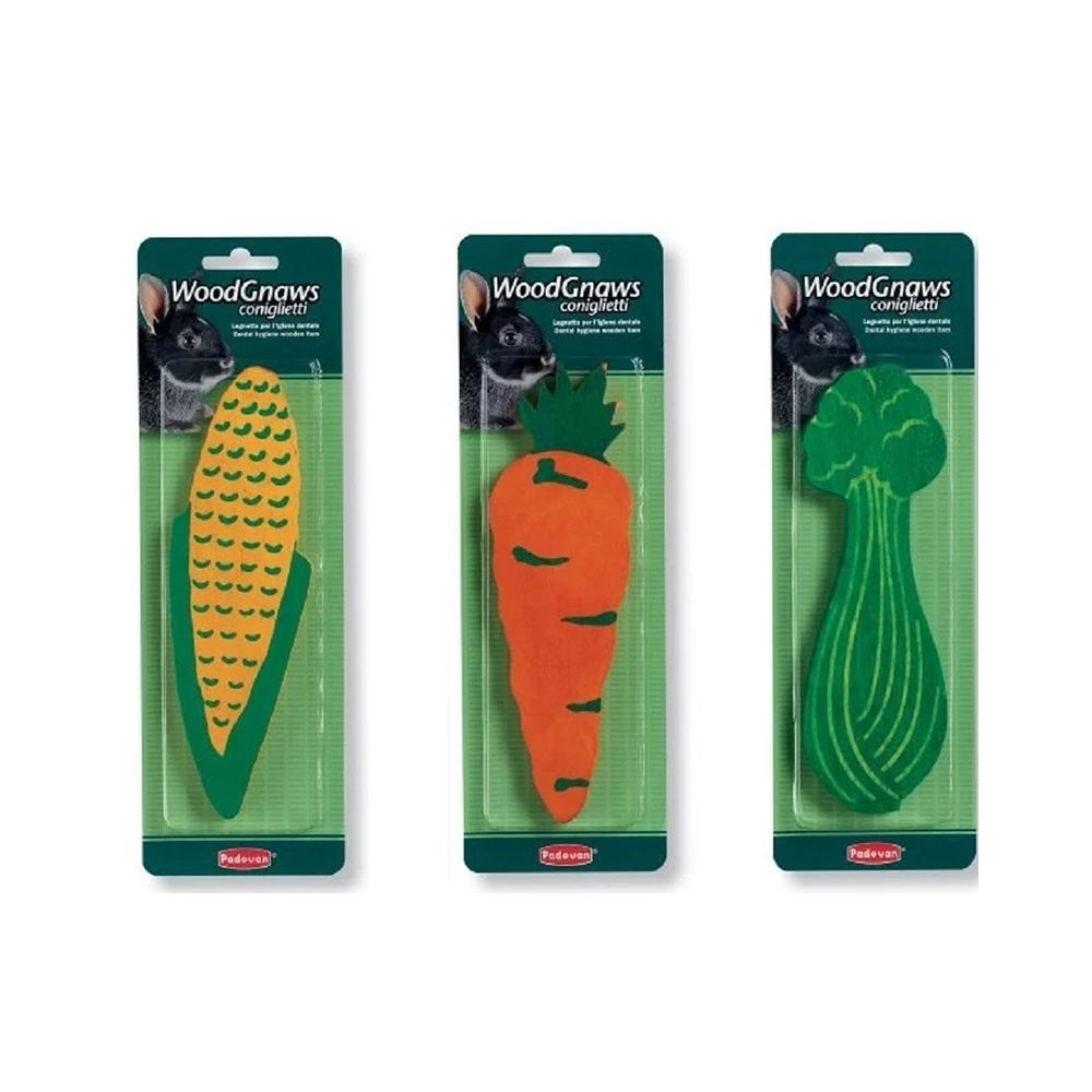 Padovan Wood Gnaws Rabbit - Assorted