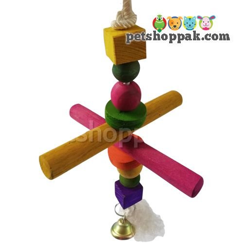 Parrot Toy Cross Step Stick Rope
