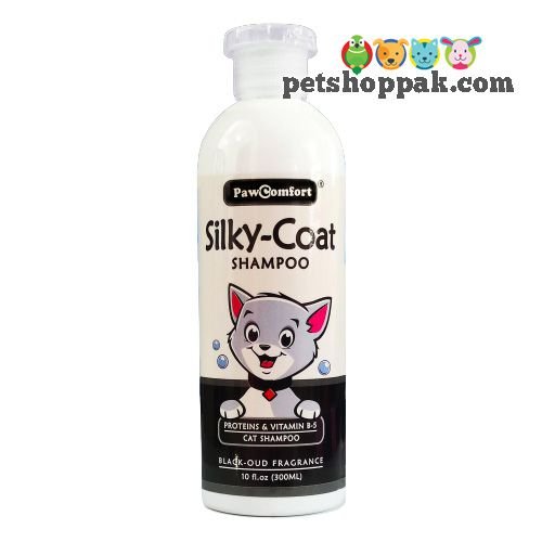 PAW COMFORT Silky-Coat Black-Oud Fragrance Cat Shampoo