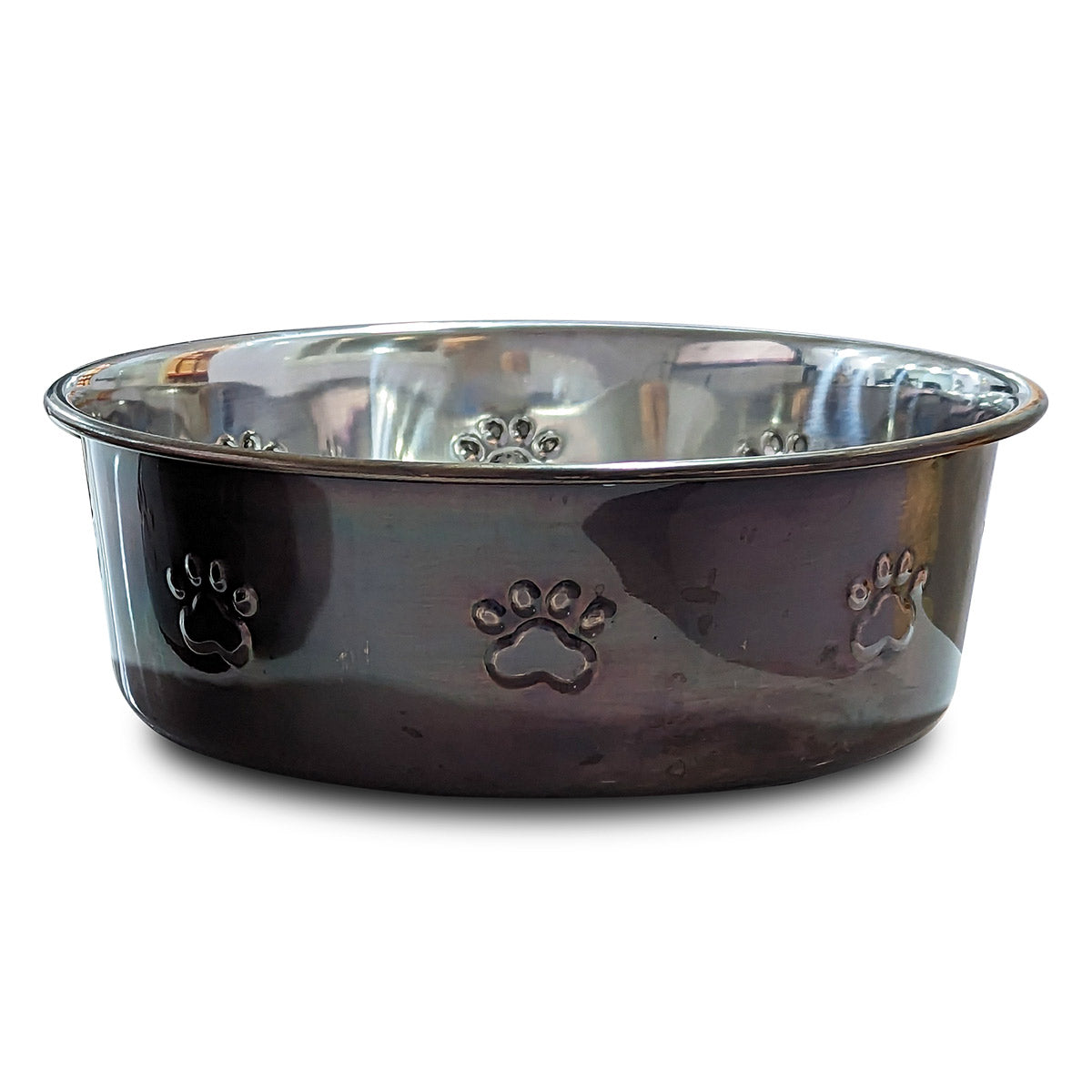 Premium Bowl Paw Embossed Antique Copper
