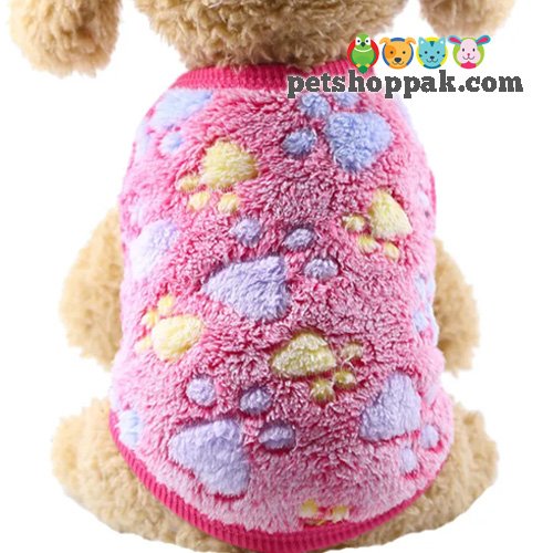 Pink Paws Warm Vest for Pets