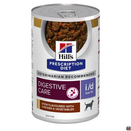 Hill’s Prescription Diet i/d Low Fat Wet Dog Food Stew with Chicken & Vegetables (12x354g)