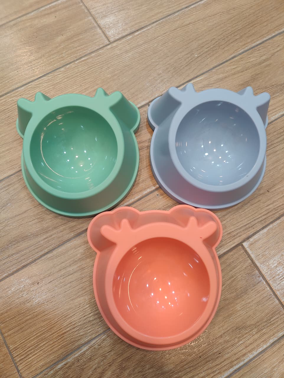 Pet Food Bowl Cat Face Single