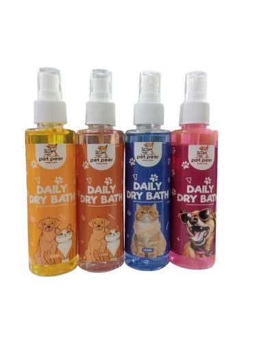 Pet Peer Daily Dry Bath For Cats and Dogs (150ml)
