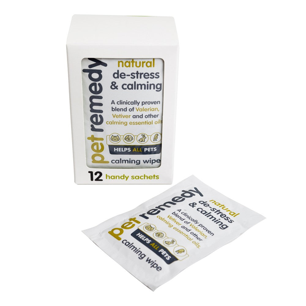 Pet Remedy Calming Wipes (12 sachet pack)