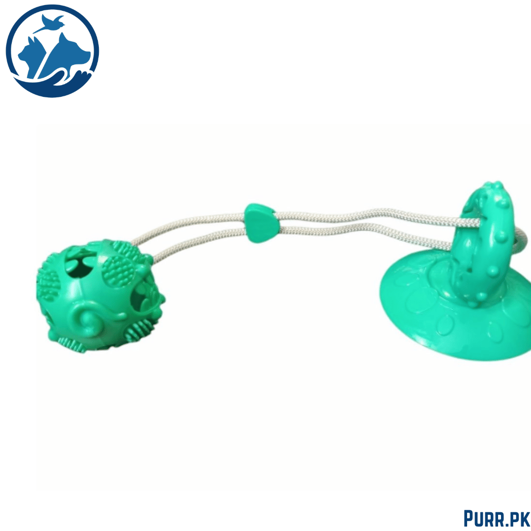 Pet Sucker Leaky Food Toy Double Suction Pull Ball / Dog Toy