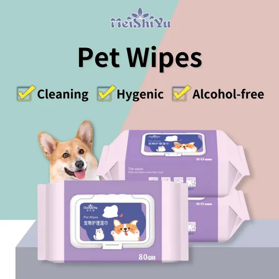 Cat/Dog Cleaning Wipes (80 Wipes)