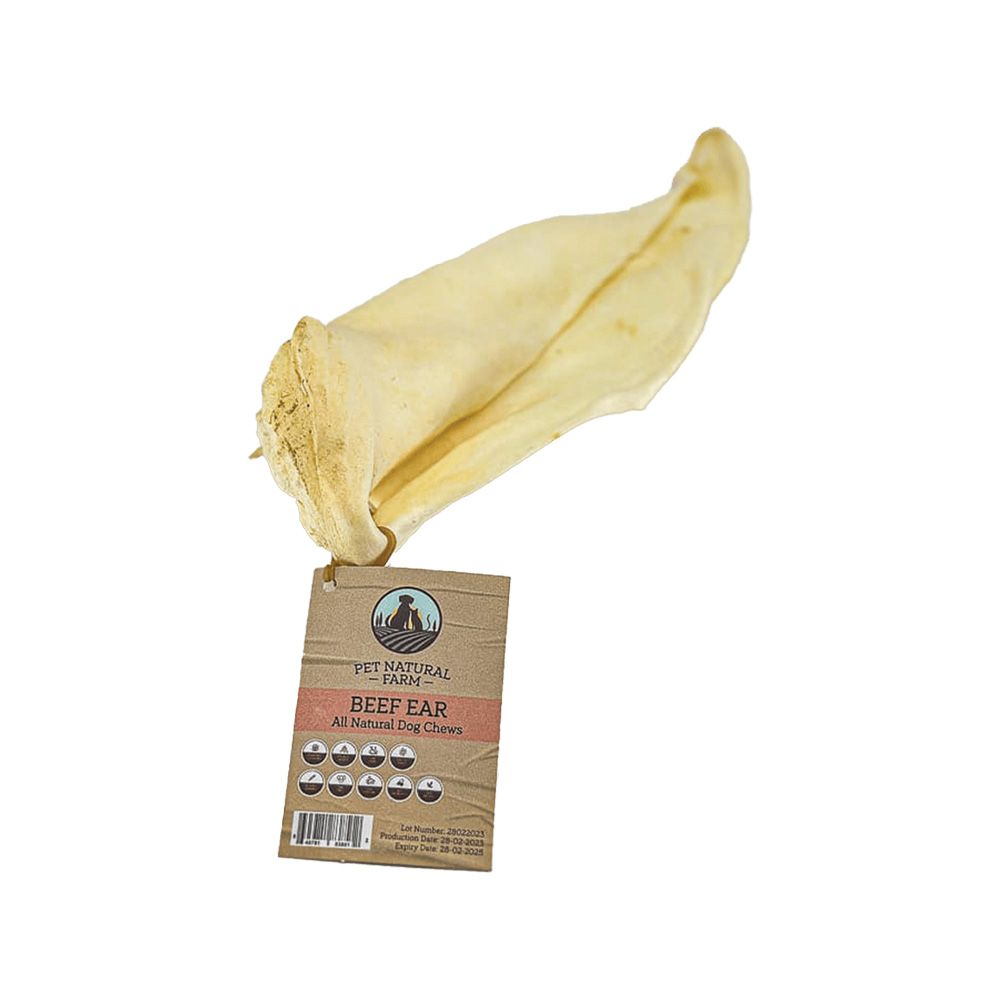 Pet Natural Farm Beef Ear Dog Treats - 100 g