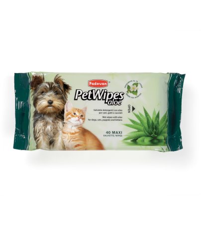 Padovan Pet Wipes Aloe Vera - 40pcs
