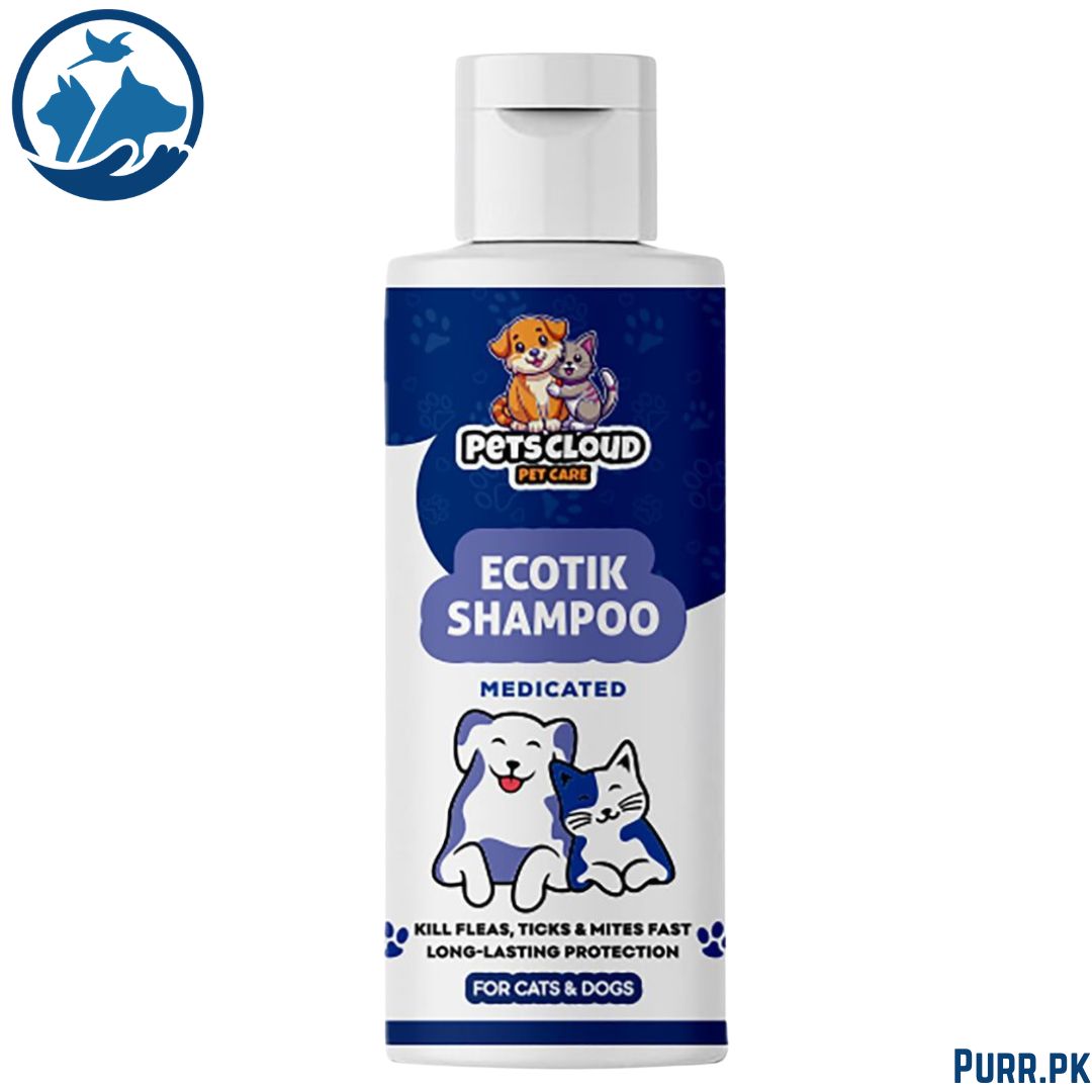 Pets Cloud Ecotik Shampoo Medicated For Cats &amp; Dogs