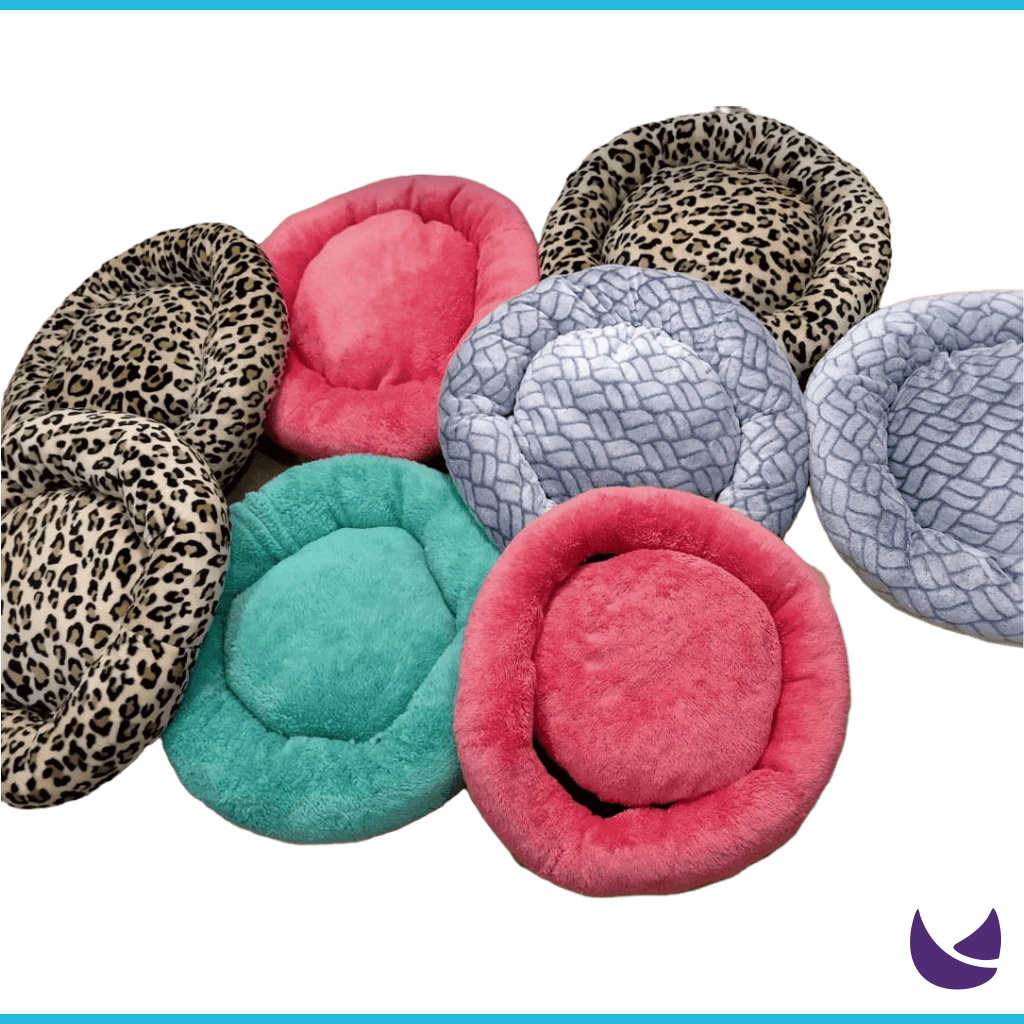 Round Soft Cushion for Pets | Large Colorful Pillow Bed
