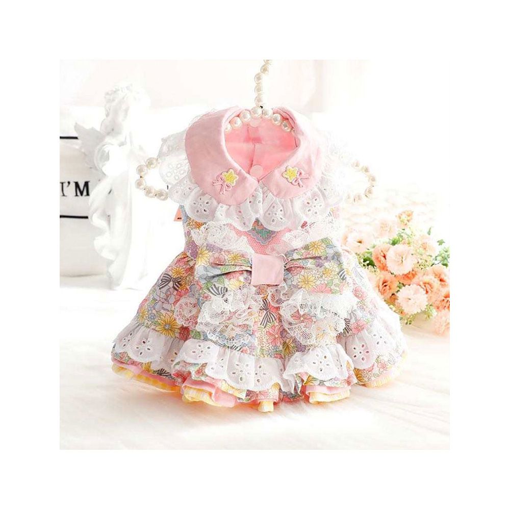 Pets Care Lace Bliss – Birthday Wear Pink - Asssorted