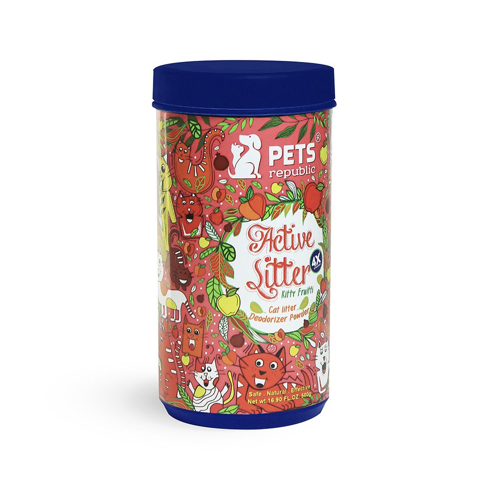 Pets Republic Active Litter Cat Litter Deodorizer Powder Kitty Fruity - 500 ml
