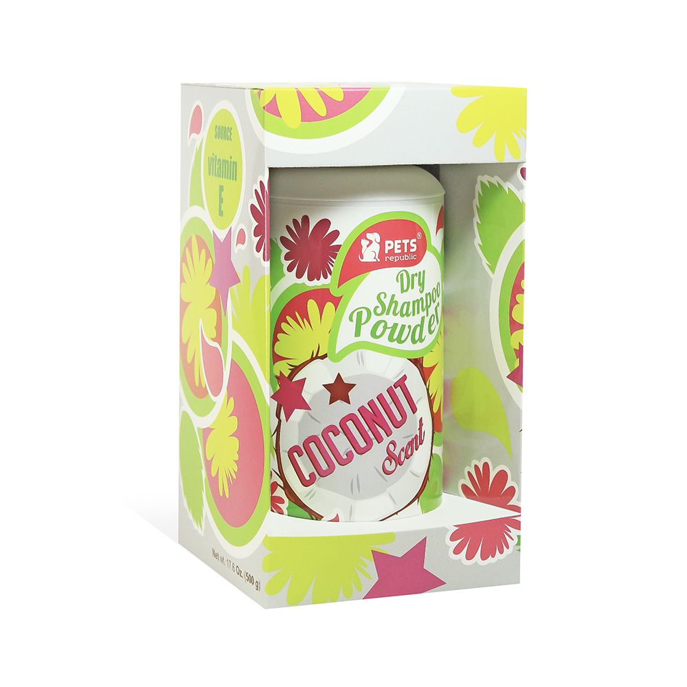 Pets Republic Dry Powder Shampoo Coconut Scent - 500 g