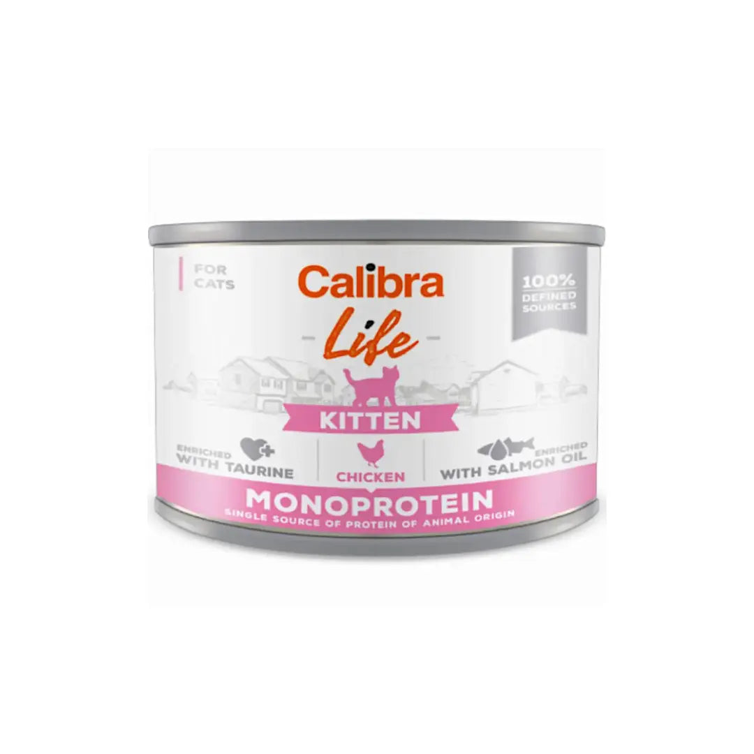 CALIBRA CAT LIFE CAN KITTEN CHICKEN WET FOOD 200 GM