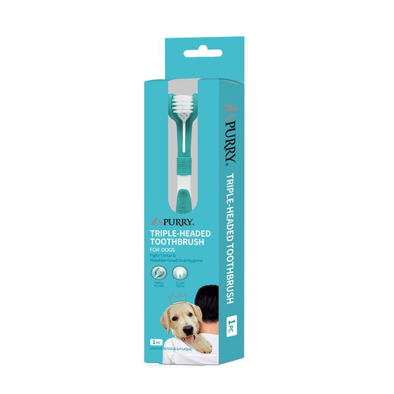 Purry Silicone Dental care Finger Brushes Set for pets (3pcs)