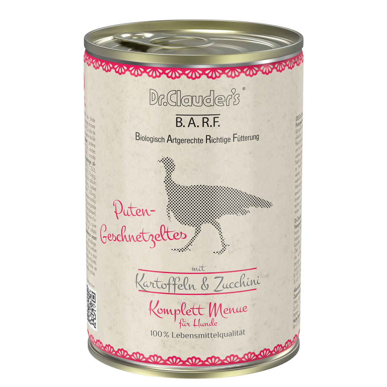 Dr.Clauder's B.A.R.F. Complete Menu Turkey Strips 400g