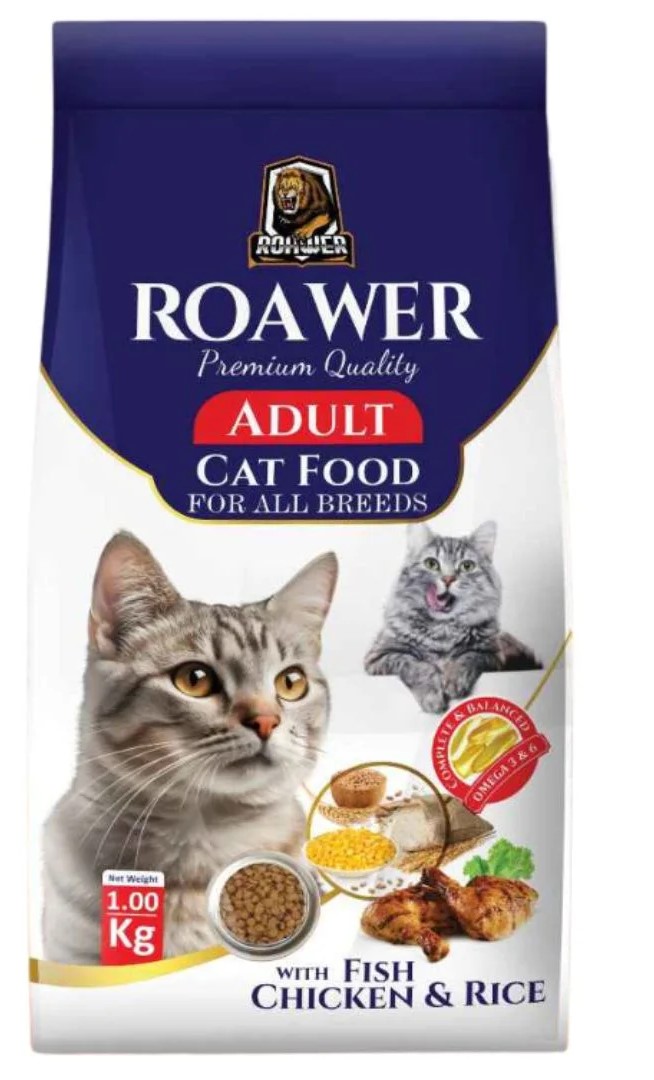 Roawer Adult Chicken Cat Food For all Breeds 1kg