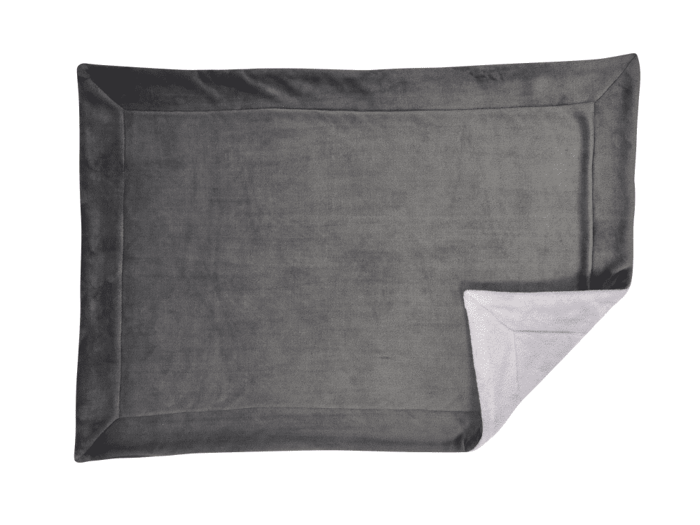 Plaid Cosy Throw – Grey / Large