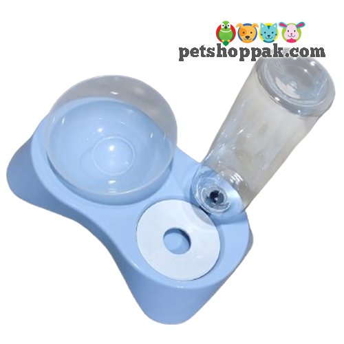 Plastic Bowl with Water Dispenser Bottle