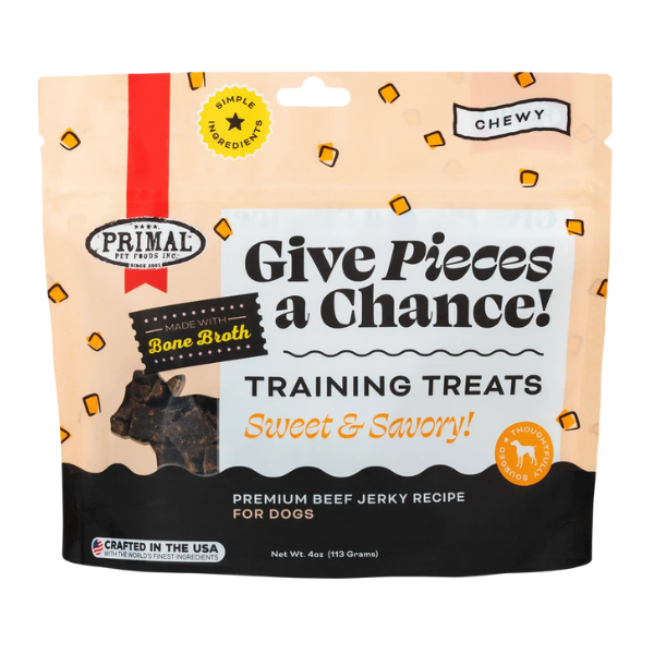 Primal Give Pieces A Chance Beef with Broth Jerky Treat 4oz