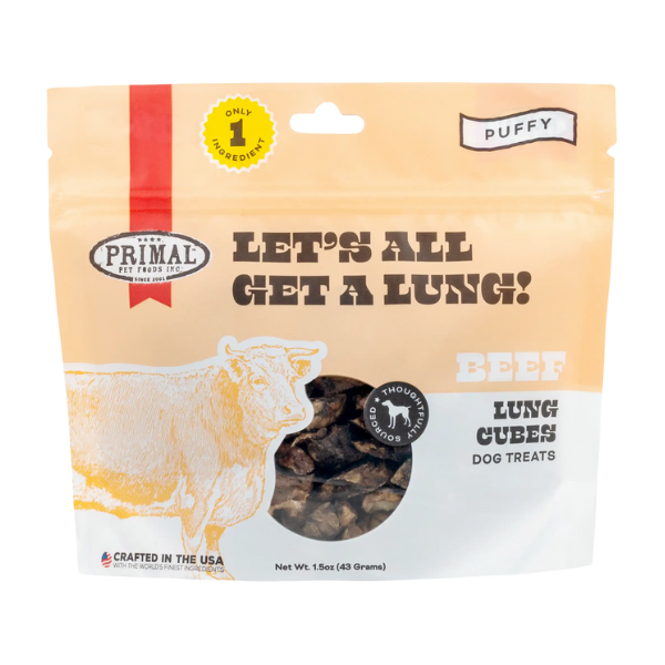 Primal Lets All Get A Lung Beef Dehydrated Treat 1.5oz