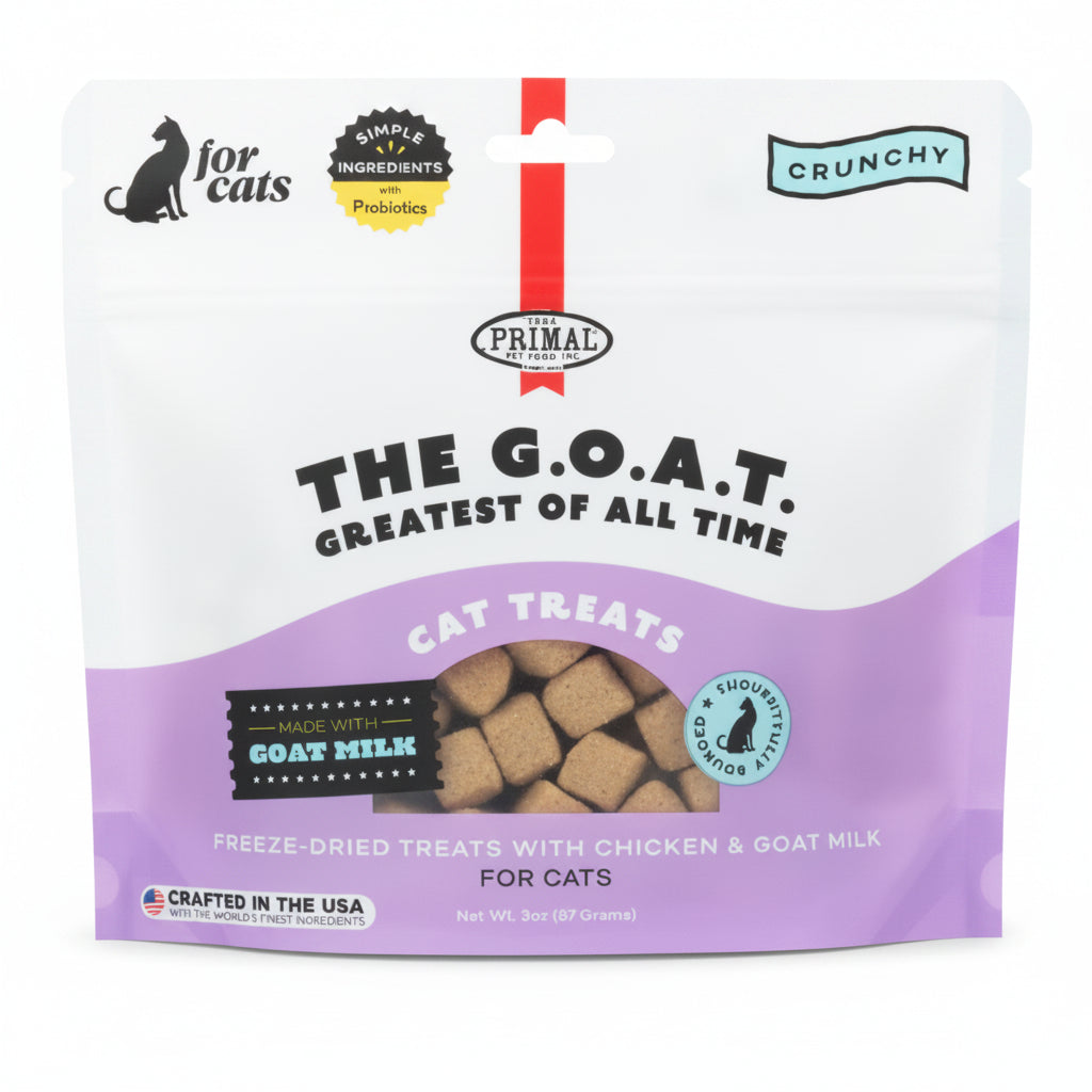 Primal The G.O.A.T. Chicken & Goat Milk for cats! Freeze-Dried Treat 2oz