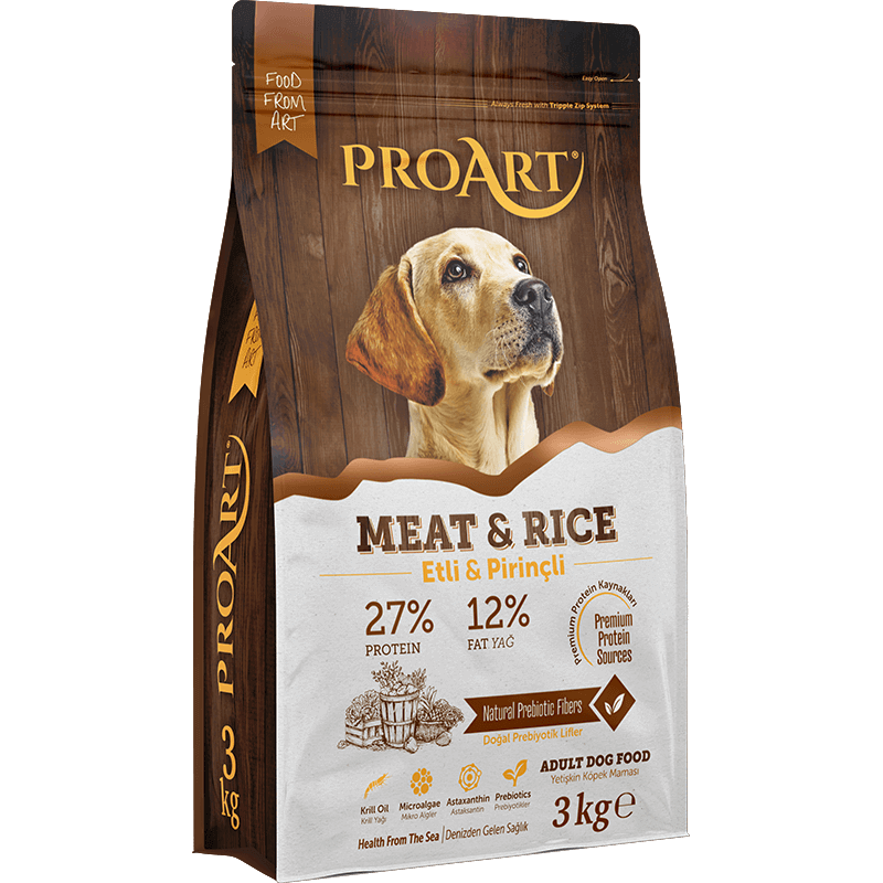 ProArt Meat & Rice Dog Dry Food 3KG