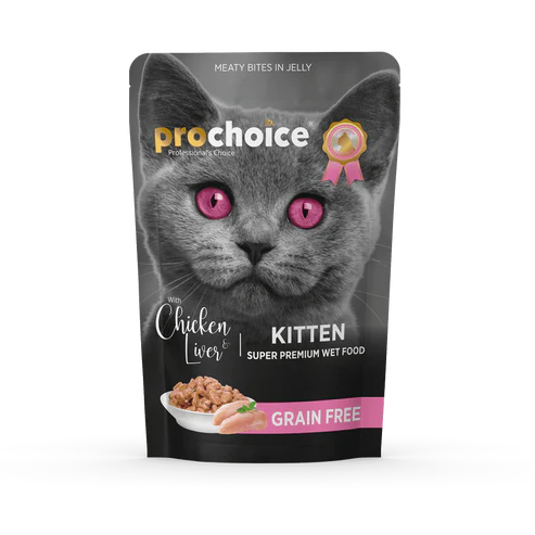 Prochoice Chicken and Liver in Jelly For Kittens – 85 Gram