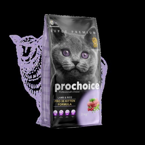 Prochoice Kitten Dry Cat Food-Lamb And Rice
