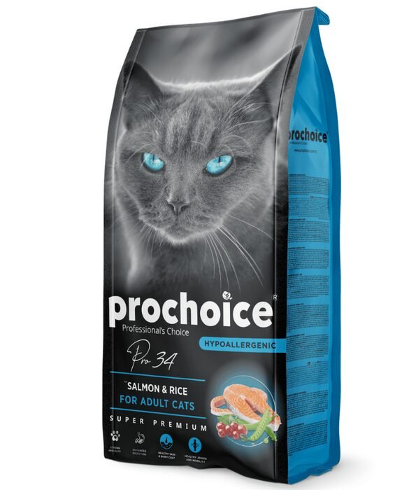 Prochoice Pro 34 Salmon & Rice Hypoallergenic Adult Cat Food