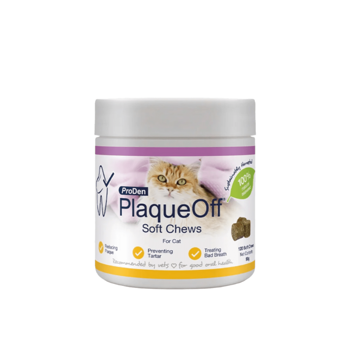 ProDen PlaqueOff Soft Chews for Cats - 120 chews - 90 g