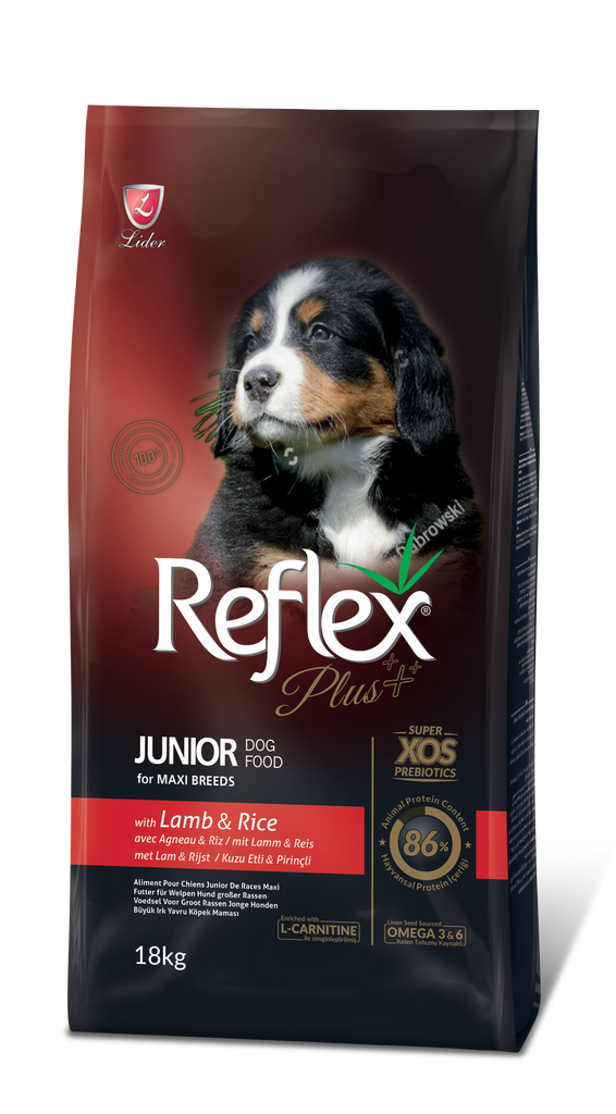 Reflex Plus Junior Large Breed Puppy Food with Lamb and Rice